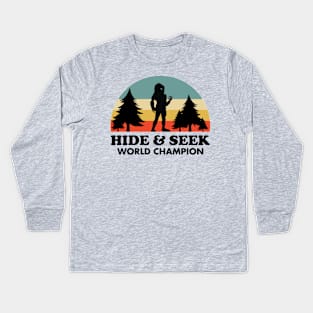 Hide & Seek World Champion Tee Kids Long Sleeve T-Shirt